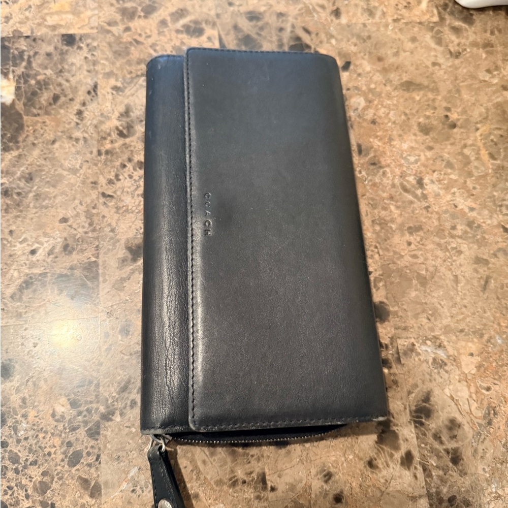 Coach Black Leather Women's Wallet